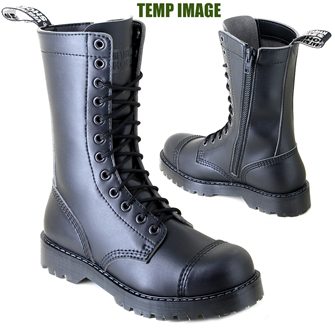 VST 12 Eyelet Zip Boot (Black) 