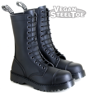 VST 12 Eyelet Zip Boot (Black) 