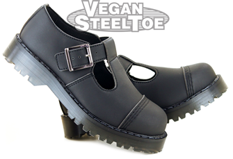 VST T Bar Sandal (Black) 