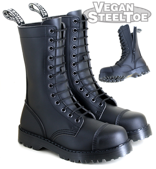 VST 12 Eyelet Zip Boot (Black) 