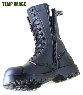 VST 12 Eyelet Zip Boot (Black) 