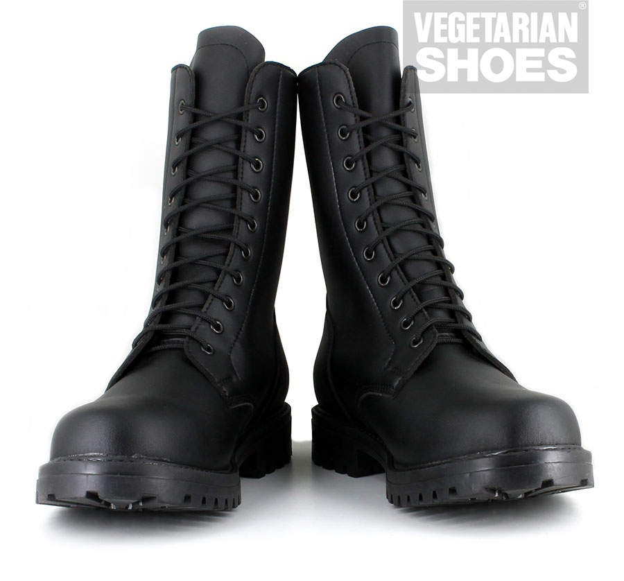military style boots black