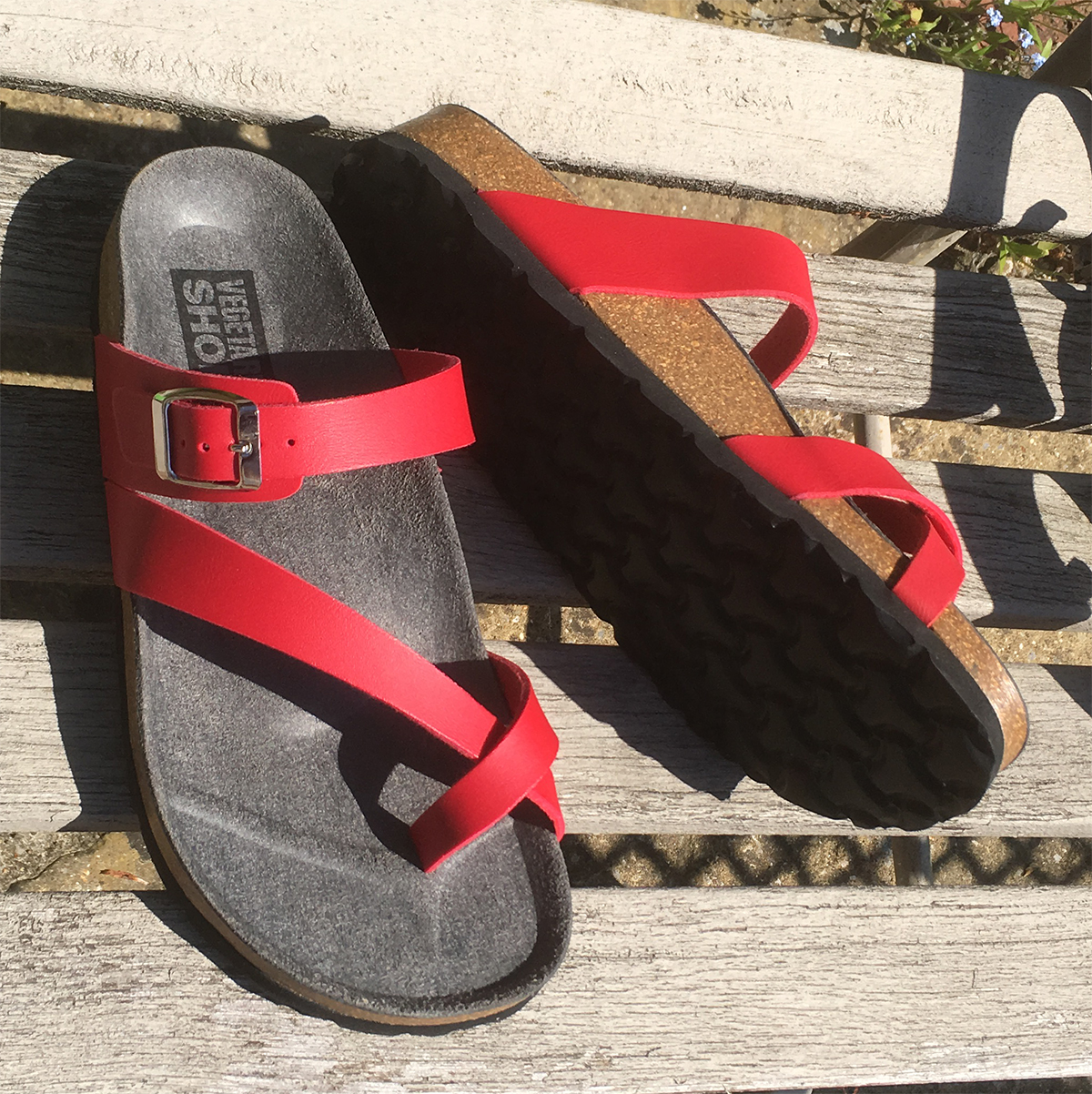 Toe Strap Sandal Red - Sandals