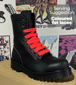 VST 8 Eyelet Boot (Black) 