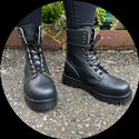 VST 8 Eyelet Boot (Black) 